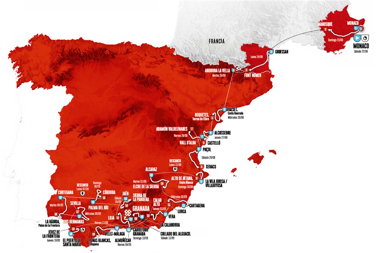 La Vuelta 2026 Route Map